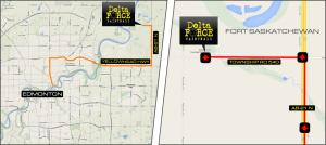 Delta Force Paintball Sherwood Park Location Map